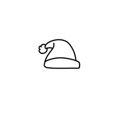 Christmas Hat Line Icon