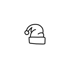 Christmas Hat Line Icon