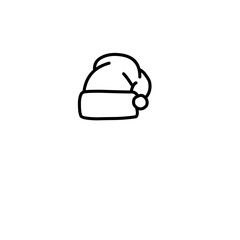 Christmas Hat Line Icon