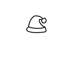 Christmas Hat Line Icon