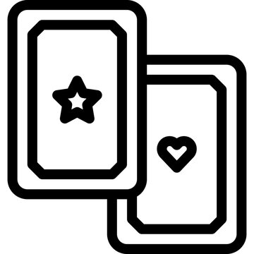 recommend clip art: Vector Icon Tarot Card, Card Reading, Astrology, Entertainment, Fortune Teller