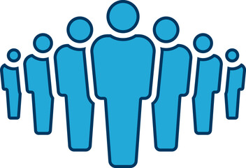 People group icon set. Team of worker. User profile symbol. Group of people or group of users. Persons symbol. Population icon. Increase social development, global demography. Vector illustration.