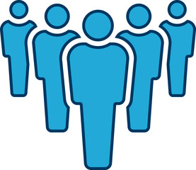 People group icon set. Team of worker. User profile symbol. Group of people or group of users. Persons symbol. Population icon. Increase social development, global demography. Vector illustration.