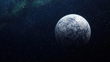 Fototapeta premium Celestial Sphere Exoplanet in Vast Starry Night Space Background