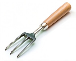Fototapeta premium Meat fork, kitchen utensil, cooking tool, barbecue fork, stainless steel