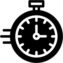 Vector Icon Stopwatch, Urgent, Time Management, Time, Time And Date