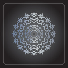 Colorful mandala design abstract floral pattern