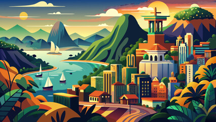 Rio de Janeiro. Breathtaking travel destination place.