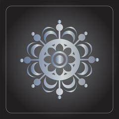 Colorful mandala design abstract floral pattern