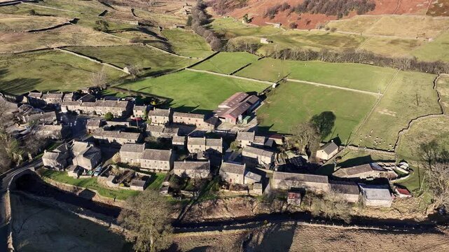Muker Yorkshire Dales UK. Muker is a village and civil parish at the western end of Swaledale in North Yorkshire, England, within the Yorkshire Dales.
