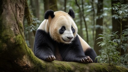 Obraz premium Pandabär