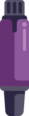 Fototapeta premium Purple felt tip marker with a black cap, a drawing tool for school or office supply