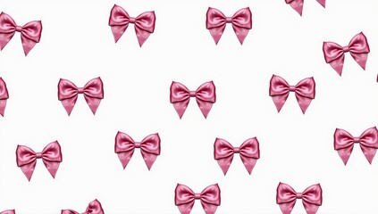 Pink bows pookie pattern background