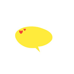 valentine heart speech bubble