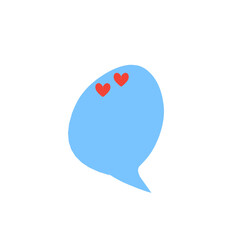 valentine heart speech bubble