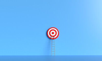 dart ladder staircase blue background symbol sign business strategy leadership dartboard accuracy success competition archievement target success aspiration business strategy skill marketing skill win