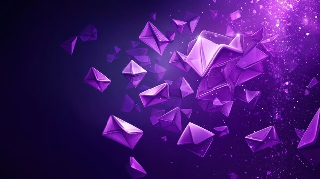 Digital marketing, online advertising, SMM. App notification, chatting, texting. Viral content, internet meme creation, mass shared content concept. Bright vibrant violet vector isolated illustration