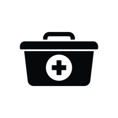 first aid kit icon vector design template simple and clean
