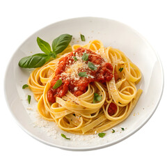 Pasta in isolated white background
