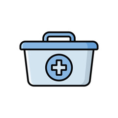 first aid kit icon vector design template simple and clean