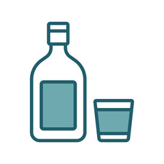 liquor icon vector design template simple and clean