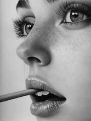 100% Customer Satisfaction pencil draw