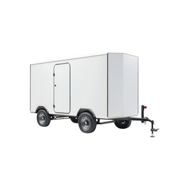 Customizable trailer with transparent background for creative projects and marketing purposes