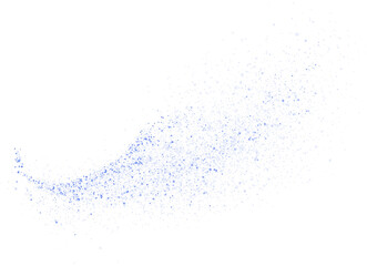 Obraz premium Blue sparks of dust and blue stars shine with special light. Christmas light effect. Blue sparkling particles of magic dust. PNG.
