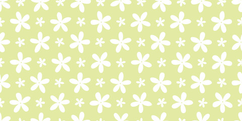 Vector floral seamless pattern in retro style