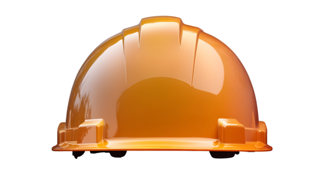 Hard hat protective isolated on a transparent background