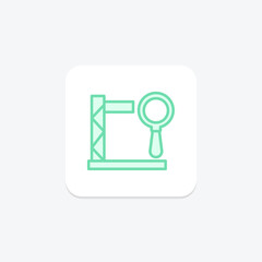 Site Inspection duotone line icon, vector, pixel perfect, illustrator file