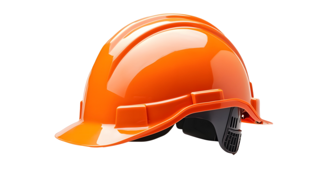 Hard hat for worksite on a transparent background. isolated background. - Powered by Adobe