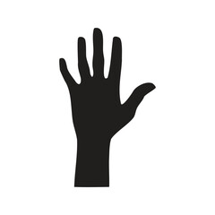 Hand Silhouette Vector Set &ndash; Black and Brown Human Hand Gestures in Various Poses