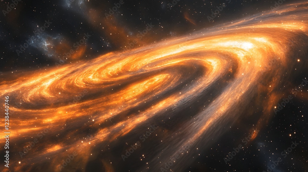 Leinwandbilder breathtaking image showcasing the captivating swirls and patterns of a vibrant galactic nebula again