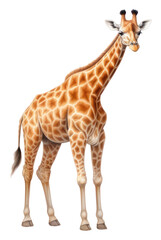 Fototapeta premium PNG African giraffe wildlife animal mammal.
