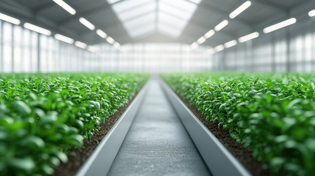 Eco-friendly greenhouses revolutionized by automated monitoring - Powered by Adobe