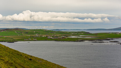 the village of Mail on the Shetland Islands, United Kingdom