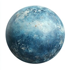 Blue Planet Space Texture 3D Render art isolated ur tranblueent background