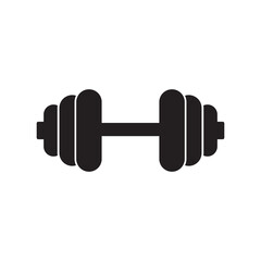 Barbell   logo icon illustration flat