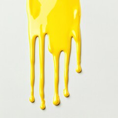 Yellow Paint Dripping Texture Design art isolated Te tranyellent background