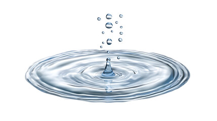 Splash of Serene Liquid Droplets Rippling Across Tranquil Surface with Minimal Abstract Reflection  Peaceful Natural Fluid Dynamics in Calming Monochromatic Scene