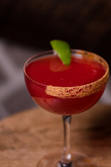 Cocktails at the bar 