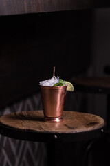 Cocktails at the bar 