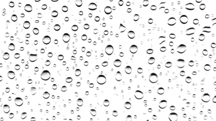 Stunning close up view of numerous transparent water droplets glistening on a smooth reflective surface showcasing the captivating beauty and intricacy of nature s natural elements