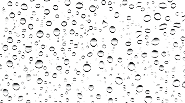 Stunning close up view of numerous transparent water droplets glistening on a smooth reflective surface showcasing the captivating beauty and intricacy of nature s natural elements - Powered by Adobe