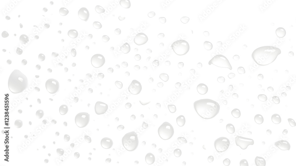 Leinwandbilder Tranquil water droplets gently resting on a glass surface creating a mesmerizing play of light and reflection  This minimalist nature inspired image evokes a sense of calmness purity