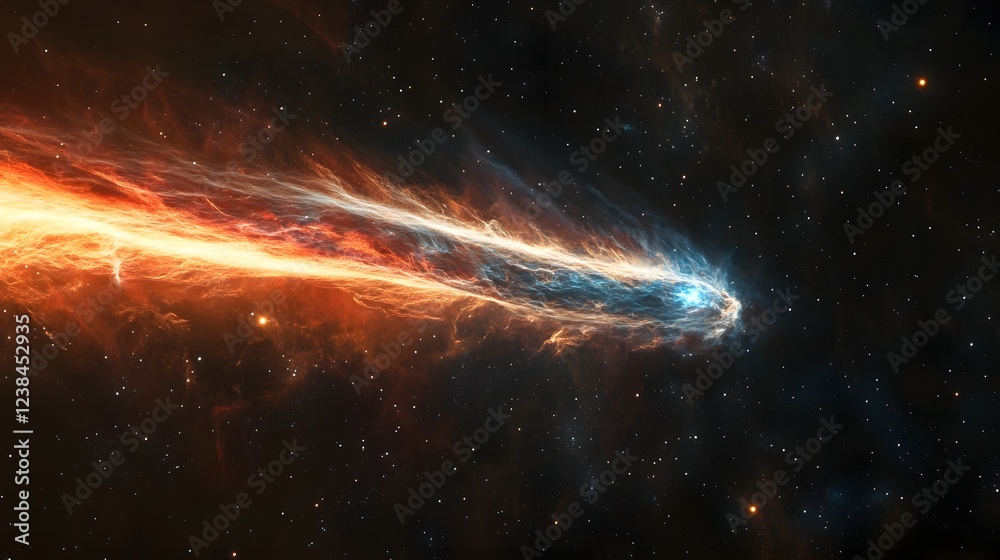 Aufkleber image of a captivating cosmic explosion showcasing the raw power and ethereal beauty of the universe