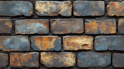 Obraz premium Background of old brick wall. Texture of grunge brickwork