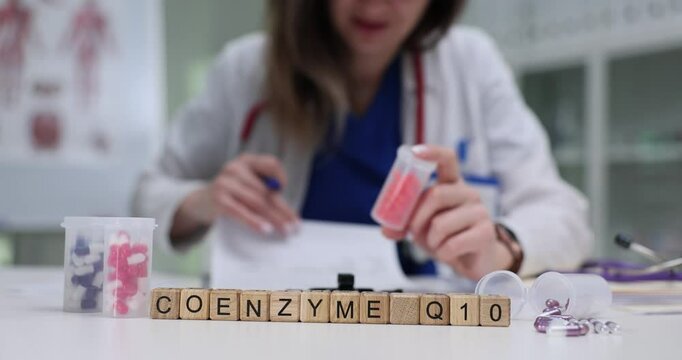 A dedicated healthcare professional prepares Coenzyme Q10, emphasizing its importance for health and wellbeing