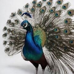 Naklejka premium peacock with feathers